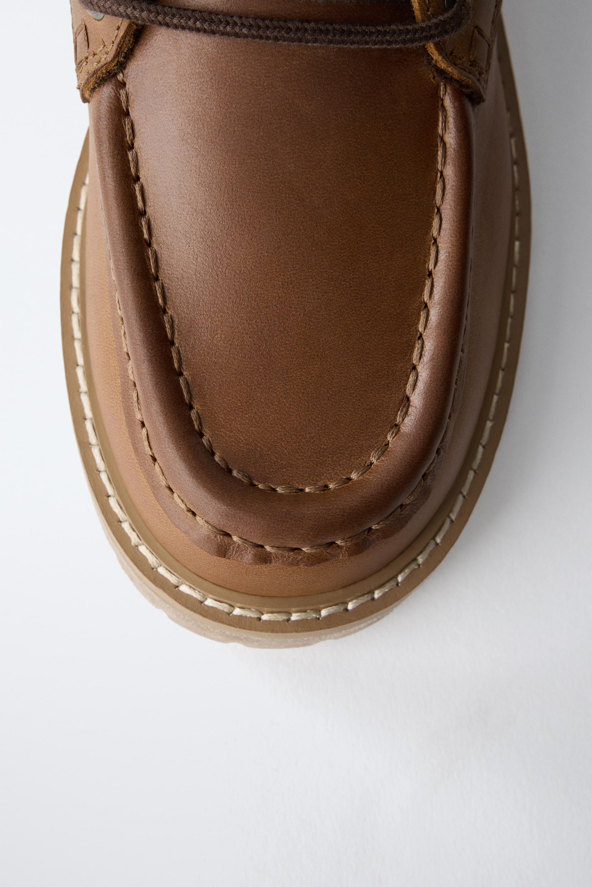 LINED LEATHER ANKLE BOOTS